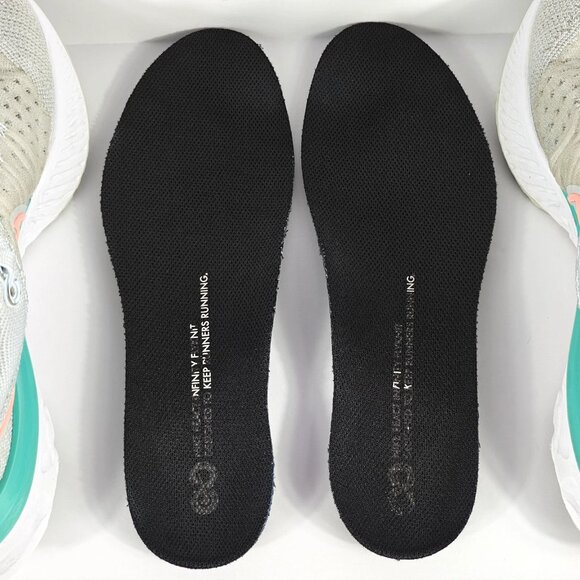 Nike React Infinity Run Flyknit 2 Women's 8 Shoes Blue Tint Lava Glow CT2423-400 - Picture 16 of 16